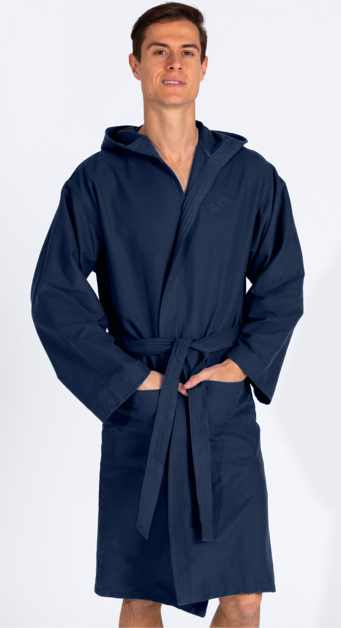 Joma Microfiber Bathrobe - Navy Blue