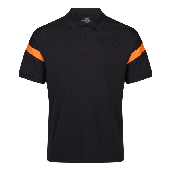 Chadwick Kinetic Tech Polo (Junior) - Black / Amber