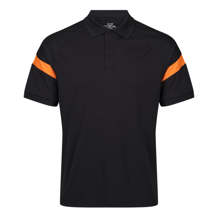 Chadwick Kinetic Tech Polo (Junior) - Black / Amber