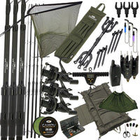 NGT Deluxe 3 Rod Profiler Carp Fishing Set Up