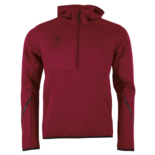 Stanno Plaza Hooded Half Zip Top (Adult) - Red