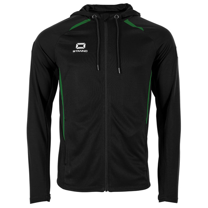 Stanno Stadio Hooded Full Zip Top (Adult) - Black