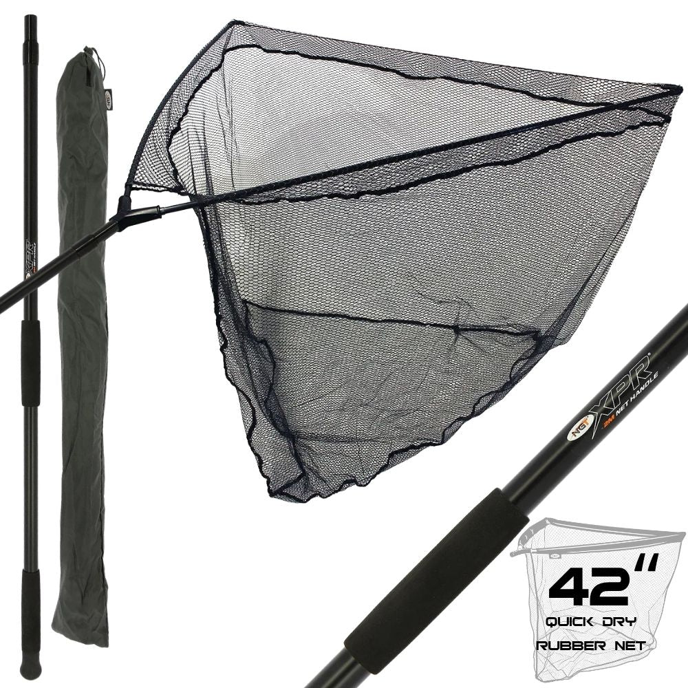 NGT 42" Rubber Net + 2m XPR Handle