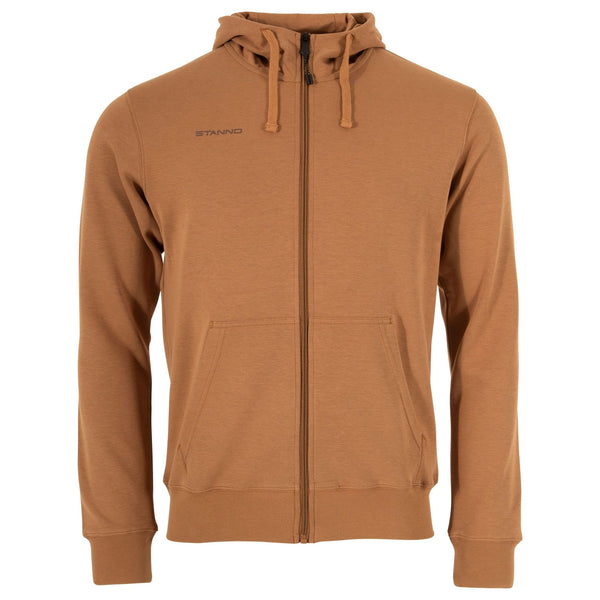 Stanno Base Hooded Full Zip Sweat Top (Junior) - Brown