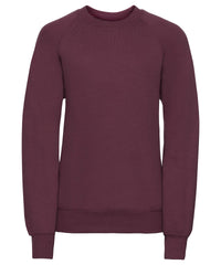 Russell Athletic Kids Raglan Sleeve Sweatshirt - Burgundy