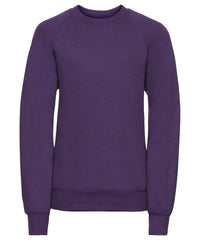 Russell Athletic Kids Raglan Sleeve Sweatshirt - Purple