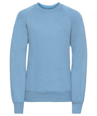 Russell Athletic Kids Raglan Sleeve Sweatshirt - Sky