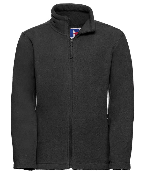 Russell Athletic Kids Full-zip Outdoor Fleece - Black