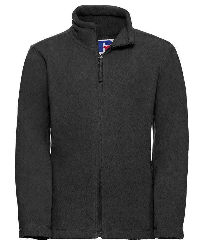 Russell Athletic Kids Full-zip Outdoor Fleece - Black