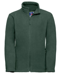 Russell Athletic Kids Full-zip Outdoor Fleece - Bottle Green