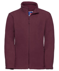 Russell Athletic Kids Full-zip Outdoor Fleece - Burgundy