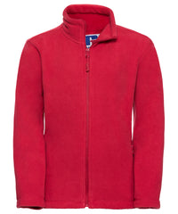 Russell Athletic Kids Full-zip Outdoor Fleece - Classic Red