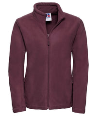 Russell Athletic Women's Full-zip Outdoor Fleece - Burgundy