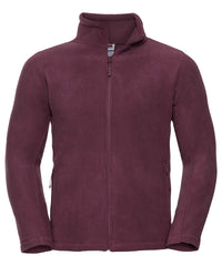 Russell Athletic Full-zip Outdoor Fleece - Burgundy