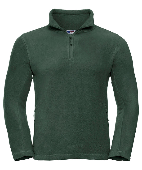 Russell Athletic ¼-zip Outdoor Fleece - Bottle Green