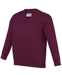 Awdisacademy Kids Academy V-neck Sweatshirt - Academy Burgundy