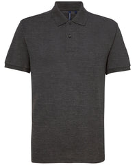 Asquith & Fox Men’s Polycotton Blend Polo - Charcoal*