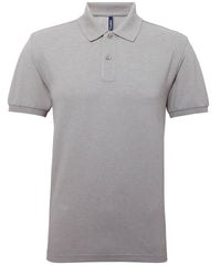 Asquith & Fox Men’s Polycotton Blend Polo - Heather Grey*