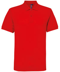 Asquith & Fox Men’s Polycotton Blend Polo - Red*