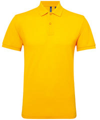 Asquith & Fox Men’s Polycotton Blend Polo - Sunflower