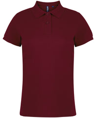 Asquith & Fox Women's Classic Fit Polo - Burgundy