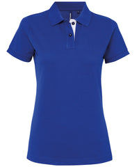 Asquith & Fox Women's Contrast Polo - Royal/White