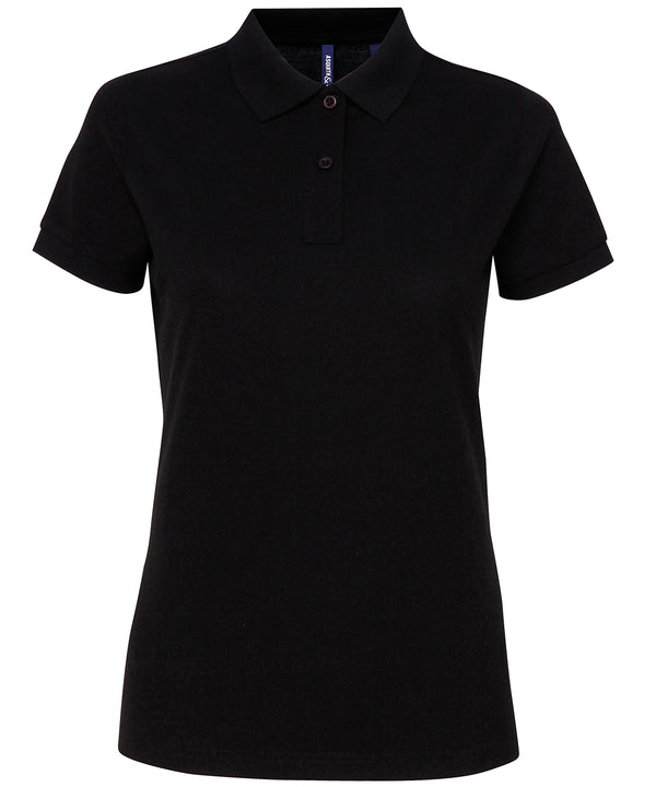 Asquith & Fox Women’s Polycotton Blend Polo - Black