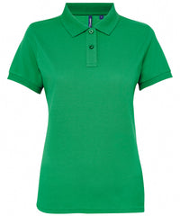 Asquith & Fox Women’s Polycotton Blend Polo - Kelly