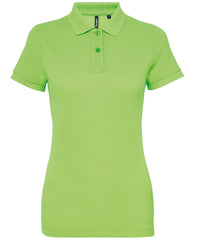 Asquith & Fox Women’s Polycotton Blend Polo - Neon Green
