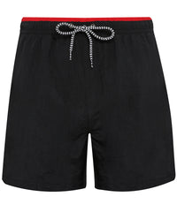 Asquith & Fox Swim Shorts - Black/Red