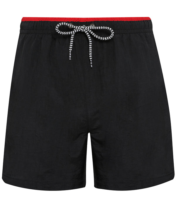Asquith & Fox Swim Shorts - Black/Red