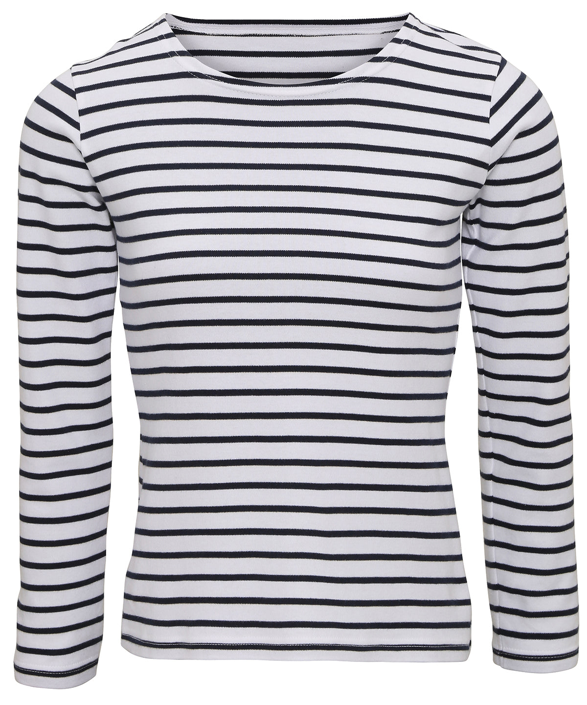 Asquith & Fox Women's Marinière Coastal Long Sleeve Tee - White/Navy