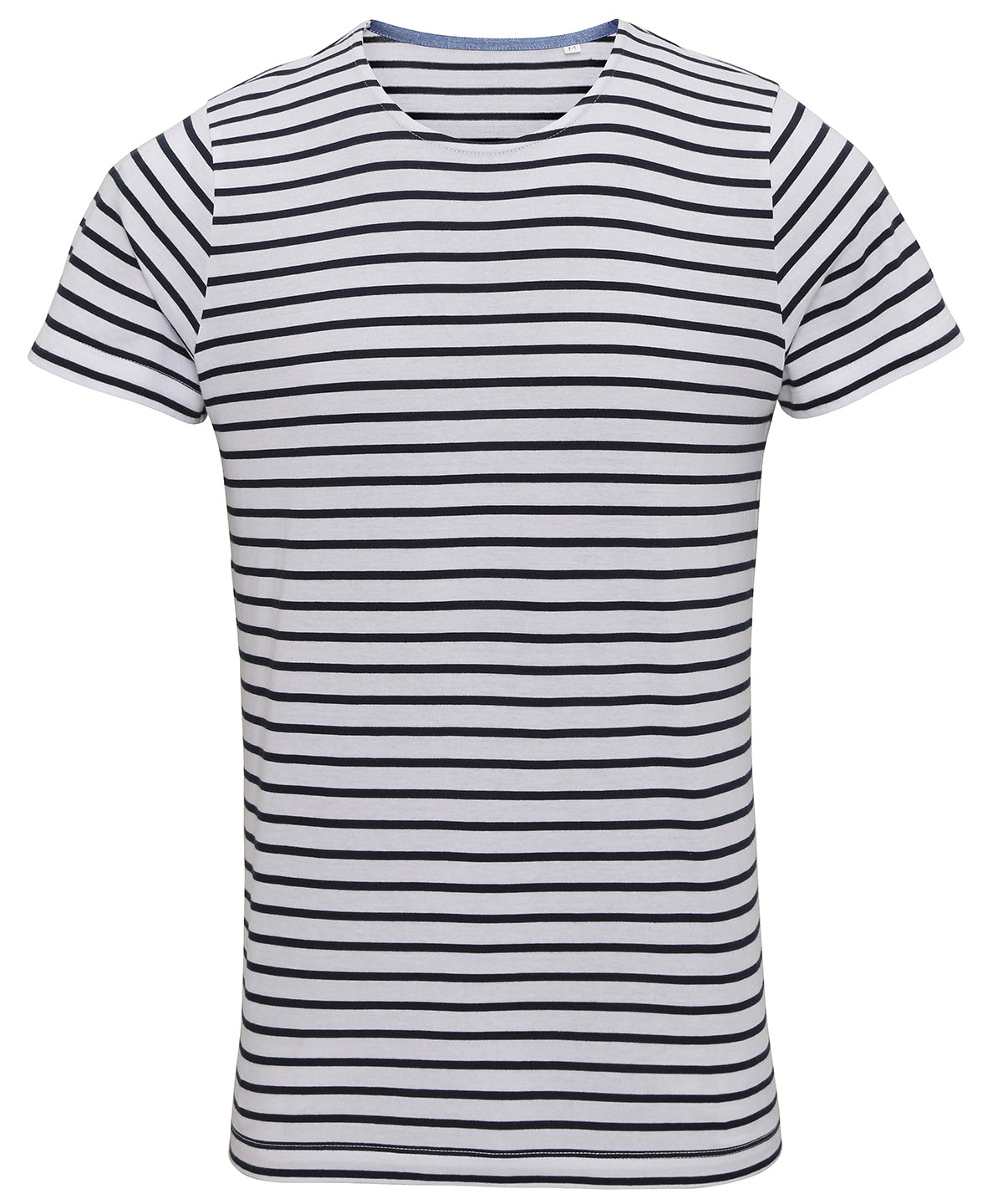 Asquith & Fox Men's Marinière Coastal Short Sleeve Tee - White/Navy