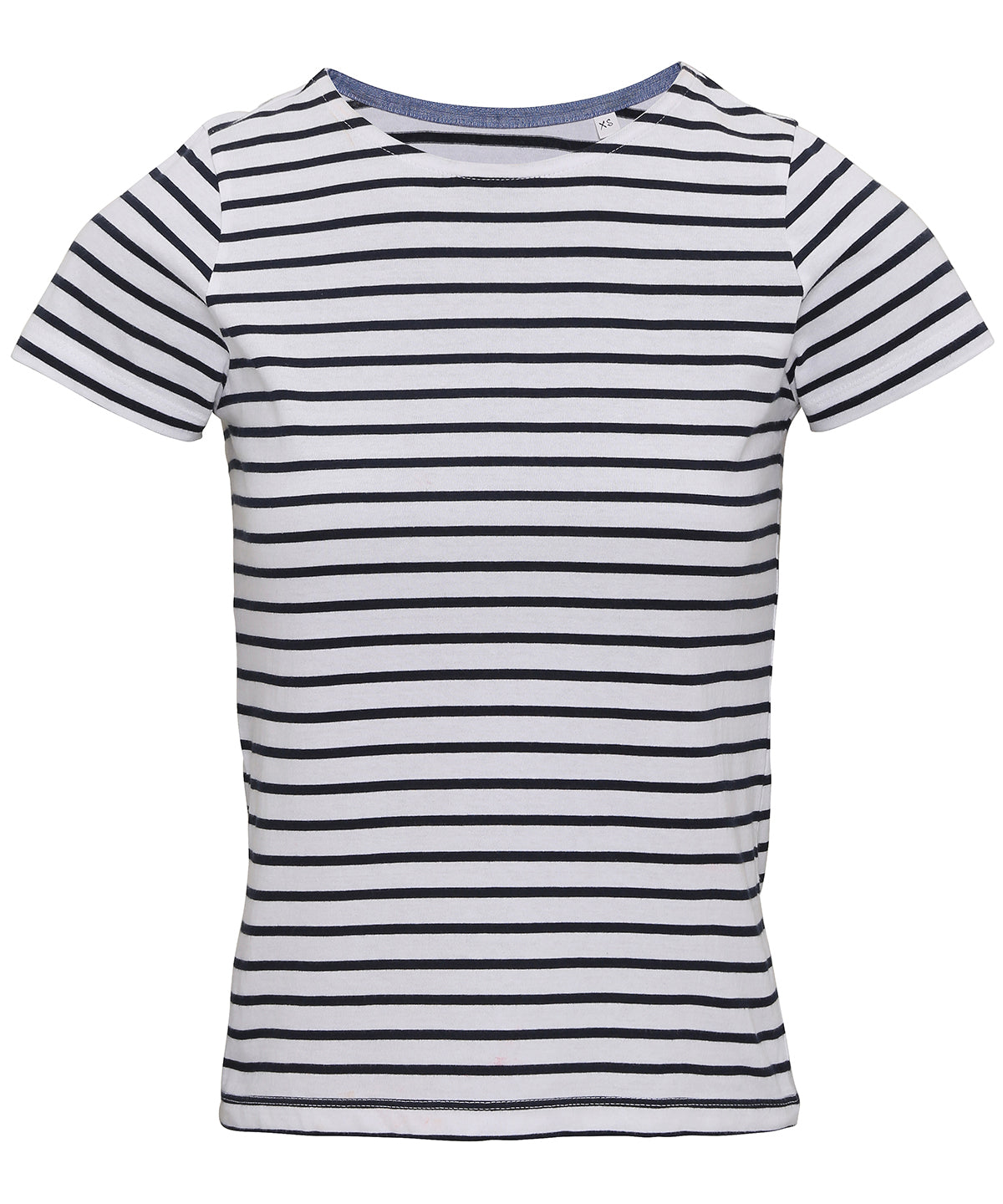 Asquith & Fox Women's Marinière Coastal Short Sleeve Tee - White/Navy
