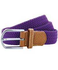 Asquith & Fox Braid Stretch Belt - Purple