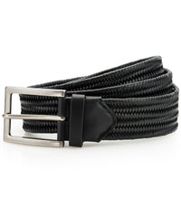 Asquith & Fox Leather Braid Belt - Black
