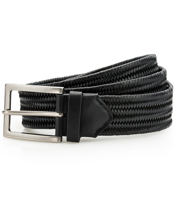 Asquith & Fox Leather Braid Belt - Black