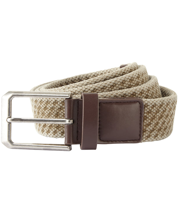Asquith & Fox Men's Vintage Wash Canvas Belt - Khaki