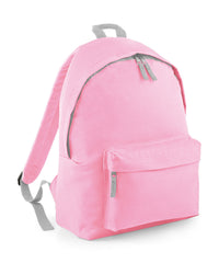 BagBase Junior Fashion Backpack - Classic Pink/Light Grey