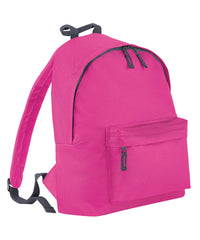 BagBase Junior Fashion Backpack - Fuchsia/Graphite Grey