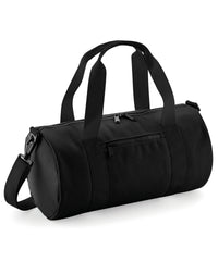 BagBase Mini Barrel Bag - Black/Black