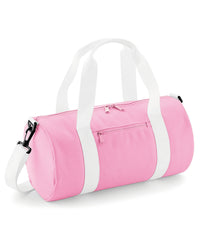 BagBase Mini Barrel Bag - Classic Pink/White