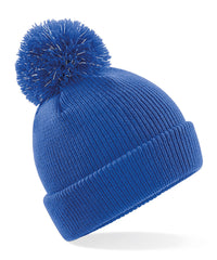 Beechfield Junior Reflective Bobble Beanie - Bright Royal