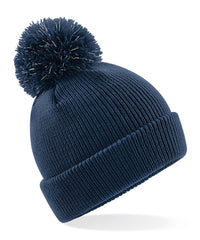 Beechfield Junior Reflective Bobble Beanie - French Navy