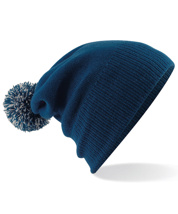 Beechfield Junior Snowstar® Beanie - French Navy/Light Grey