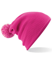 Beechfield Junior Snowstar® Beanie - Fuchsia/Off White