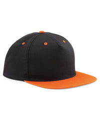 Beechfield 5-panel Contrast Snapback - Black/Orange