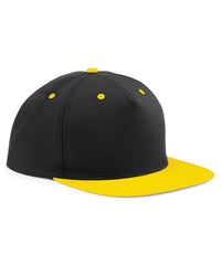 Beechfield 5-panel Contrast Snapback - Black/Yellow