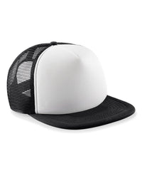 Beechfield Junior Vintage Snapback Trucker - Black/White
