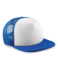 Beechfield Junior Vintage Snapback Trucker - Bright Royal/White